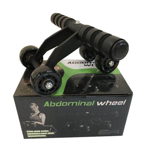 Four-wheel abdominal muscle trainer